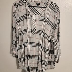 SALE Plaid blouse